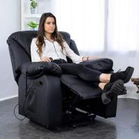 Massagesessel Relax Monaco, 10 Wellen-Vibratoren, 160° neigbar, Heizfunktion, Automatikprogramme, A++