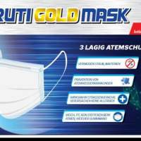 Maruti Gold Masks 3ply (3-lagig), MNS Maske