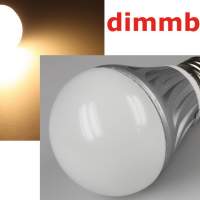 LED light bulb E27 ''G50 Dim'' warm white, 3000k, 500lm, 230V/7W, DIMMABLE