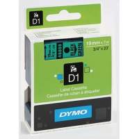 DYMO tape cassette D1 S0720890 19mmx7m black on green