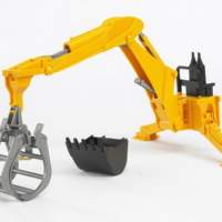 Bruder accessory: backhoe with grapple, 1 piece