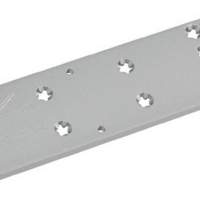 Mounting plate for TS 83 EN3-6 silver universal hole group