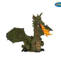 Papo Fire breathing dragon with wings, green, 5 pack