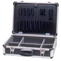 Tool case aluminium. 450x330x150mm black lockable