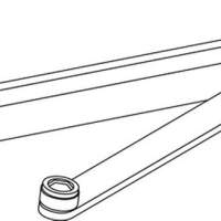 ECturn guide rail suitable for GEZE ECturn silver mechanical