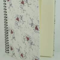 Notebook, notebook, diary A5, 50 sheets blank *in love*, 1 piece