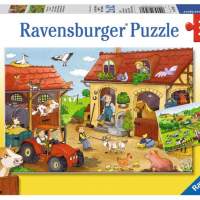 Ravensburger Puzzle Fleißig auf dem Bauernhof 2 x 12 Teile