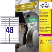 Avery Zweckform label 45.7x21.2mm white 1920 pieces/pack.