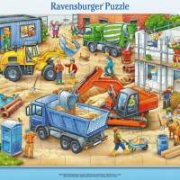 Ravensburger Rahmenpuzzle Große Baustellenfahrze 40 Teile