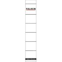 Falken folder spine label 80039639 narrow/short white 10 pcs./pack.