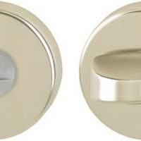 Bathroom rosette 42KVS bathroom SK/OL diameter 53mm thickness 9mm aluminum F2 nickel silver