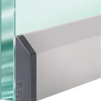 PLANET Türdichtung KG-SM-Set 1-seitig L 709mm Al silberfarben eloxiert Glastüren