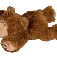 WARMIES® Bed Bear Sleepy braun
