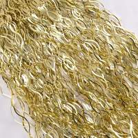 Gold Lametta - Stanniol Metal Technology - täuschend echt - als Deko Dekoration zu Weihnachten