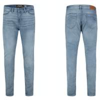 Męskie spodnie jeansowe Sublevel w kolorze niebieskim